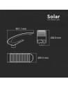 V-TAC LED Соларно Градинско Тяло 20W PIR Сензор Дистанционно 4000К - 5505 - 4