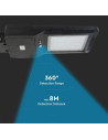 V-TAC 40W Улична Лампа Соларна Черно Тяло 4000К 120lm/W - 5503 - 7