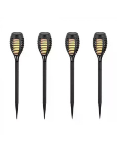 V-TAC Соларно Градинско Тяло Пламък 1W Колче IP44 4 Бр. - 8689 - Цена | LEDs4economy