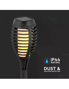 V-TAC Соларно Градинско Тяло Пламък 1W Колче IP44 4 Бр. - 8689 - Цена | LEDs4economy 2