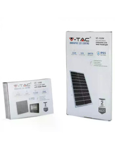 V-TAC 35W LED Прожектор с Фотоволтаичен Панел 6000K - 94012 - Цена | LEDs4economy 2