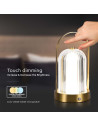 V-TAC LED Настолна Лампа 1800mAH Батерия 120x190 Злато 3000-6500 - 7989 - 6