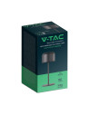 V-TAC LED Настолна Лампа 2200mAH Батерия D86*H210mm Бяло Черно IP54 3000-6500K - 10450 - 7