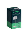 V-TAC LED Настолна Лампа 2200mAH Батерия D86*H210mm Бяло Тяло IP54 3000-6500K - 10449 - 8