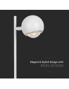 V-TAC 6W LED Настолна Лампа Бяло Тяло 3000 - 10346 - 2