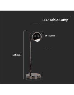 V-TAC 6W LED Настолна Лампа Черно Тяло 3000 - 10345 - Цена | LEDs4economy 2