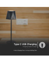 V-TAC 1.5W LED Настолна Лампа Черна 3in1 - 10330 - 5