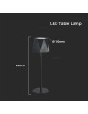 V-TAC 1.5W LED Настолна Лампа Черна 3in1 - 10330 - 6