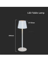 V-TAC 1.5W LED Настолна Лампа Бяла 3in1 - 10326 - 2