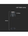 V-TAC 1.5W LED Настолна Лампа Черна 3in1 - 10325 - 3