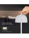 V-TAC LED Настолна Лампа 1800mAh Батерия 115x300 3000-6500 Бяло Тяло - 7986 - 6