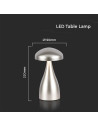 V-TAC LED Настолна Лампа 800mAh Батерия 120x220 3000-6500 Шампанско Тяло - 7897 - 6