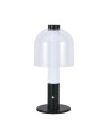 V-TAC LED Настолна Лампа 1800mAh Батерия 140x 300 3000-6500 Черно + Прозрачно Стъклено Тяло - 7988