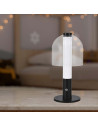 V-TAC LED Настолна Лампа 1800mAh Батерия 140x 300 3000-6500 Черно + Прозрачно Стъклено Тяло - 7988 - 3