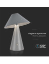 V-TAC LED Настолна Лампа 1800mAh Батерия 180 x 240 3000-6500 Сиво Тяло - 7949 - 2