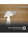V-TAC LED Настолна Лампа 1800mAh Батерия 180 x 240 3000-6500 Бяло Тяло - 7948 - 5