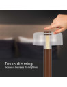 V-TAC LED Настолна Лампа 1800mAh Батерия 150 x 300 3000-6500 Кафяво Тяло - 7945 - 8