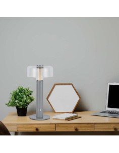 V-TAC LED Настолна Лампа 1800mAh Батерия 150 x 300 3000-6500 Сиво Тяло - 7944 - Цена | LEDs4economy 2