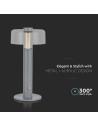 V-TAC LED Настолна Лампа 1800mAh Батерия 150 x 300 3000-6500 Сиво Тяло - 7944 - 3