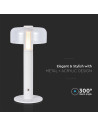 V-TAC LED Настолна Лампа 1800mAh Батерия 150 x 300 3000-6500 Бяло Тяло - 7941 - 6