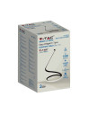 V-TAC 12W LED Настолна Лампа Извита Кабел - Ключ 3000К Черна - 2140311 - 5