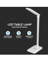 V-TAC 7W LED Настолна Лампа Wireless Charger 3000-6500 Бяла - 218519 - 12