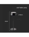 V-TAC 2W LED Настолна Лампа Черно Тяло 3000К IP54 - 4