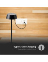 V-TAC 2W LED Настолна Лампа Черно Тяло 3000К IP54 - 8