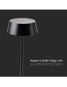 V-TAC 2W LED Настолна Лампа Черно Тяло 3000К IP54 - 9