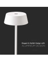 V-TAC 2W LED Настолна Лампа Бяло Тяло 3000К IP54 - 7689 - 2