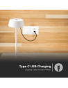 V-TAC 2W LED Настолна Лампа Бяло Тяло 3000К IP54 - 7689 - 8