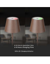 V-TAC 2W LED Настолна Лампа 4400mA Батерия Бежово Тяло IP54 3000 - 14