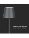 V-TAC 2W LED Настолна Лампа 4400mA Батерия Зелено Тяло IP54 3000 - 2