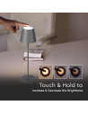 V-TAC 2W LED Настолна Лампа 4400mA Батерия Зелено Тяло IP54 3000 - 6