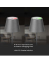 V-TAC 2W LED Настолна Лампа 4400mA Батерия Зелено Тяло IP54 3000 - 9