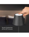 V-TAC 2W LED Настолна Лампа 4400mA Батерия Черно Тяло IP54 3000 - 2