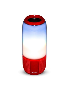 V-TAC 2x3W LED Лампа Колона USB + TF Слот Червена - 8571 - Цена | LEDs4economy