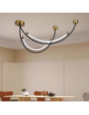 V-TAC LED Осветител 20W Висящ Черно+Златно 3000 - 10087 - 5