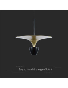 V-TAC 9W LED Висяща Лампа (30x320x100CM) Черно+Златно Тяло 4000 - 10086 - Цена | LEDs4economy 2