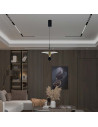 V-TAC 9W LED Висяща Лампа (30x320x100CM) Черно+Златно Тяло 4000 - 10086 - 3
