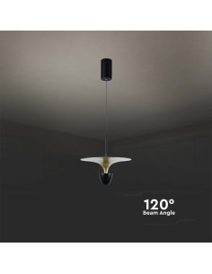 V-TAC 9W LED Висяща Лампа (30x320x100CM) Черно+Златно Тяло 3000 - 10085 - Цена | LEDs4economy 2