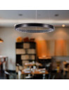 V-TAC 19W LED Висящ Осветител Акрил Кристал Черен 3000 - 10052 - 4