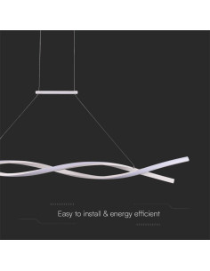 V-TAC LED Осветител 30W Висящ (120x100CM) 4000 Бяло Тяло - 10049 - Цена | LEDs4economy 2