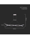V-TAC LED Осветител 30W Висящ (120x100CM) 4000 Бяло Тяло - 10049 - 7