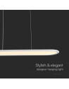 V-TAC 24W LED Висяща Лампа (80x100CM) 4000 Бяло Тяло - 10047 - 4
