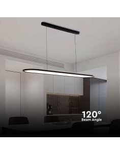 V-TAC 24W LED Висяща Лампа (80x100CM) 3000 Черно Тяло - 10046 - Цена | LEDs4economy 2