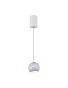 V-TAC 8.5W LED Висяща Лампа Φ180 Регулируемо Въже Touch On/Off Бяло Тяло 3000 - 8002 - Цена | LEDs4economy