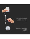 V-TAC 8.5W LED Висяща Лампа Φ180 Регулируемо Въже Touch On/Off Бяло Тяло 3000 - 8002 - 7
