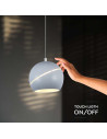 V-TAC 8.5W LED Висяща Лампа Φ180 Регулируемо Въже Touch On/Off Бяло Тяло 3000 - 8002 - 8