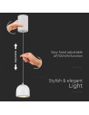V-TAC 8.5W LED Висяща Лампа Φ100 Регулируемо Въже Touch On/Off Бяло Тяло 3000 - 7996 - 7